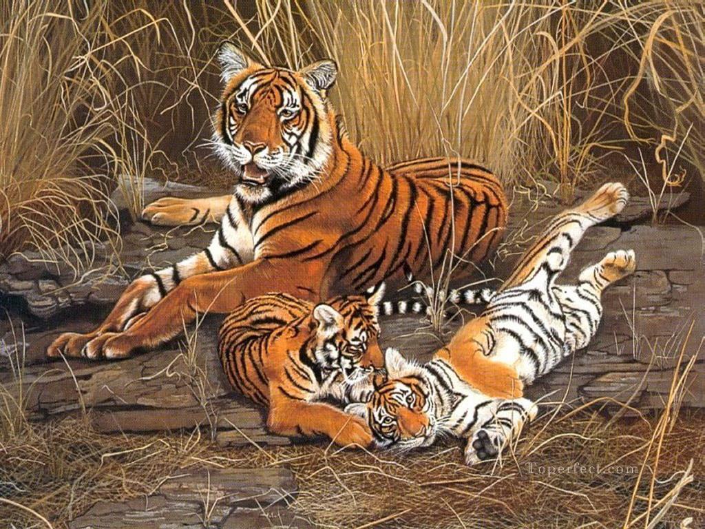 tiger 12 Oil Paintings
